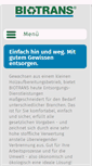 Mobile Screenshot of biotrans-gmbh.de